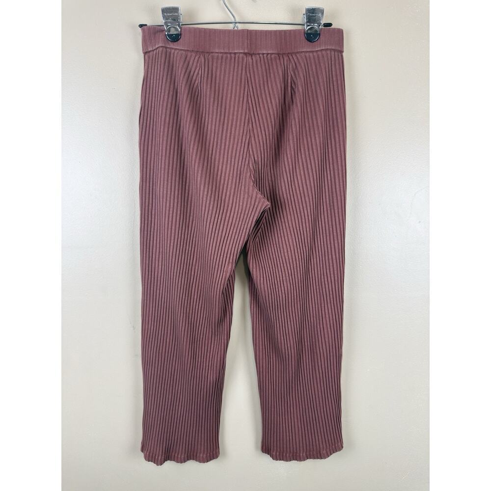 Eileen Fisher Ribbed Tencel Cropped Straight Leg Pants Terracotta XS Women’s - Picture 4 of 14